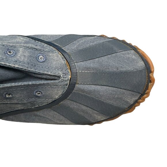 Womens Sorel Denim Shoes Size 9.5 Handcrafted Plimsoll Blue Sunburst Slip On - Picture 5 of 10